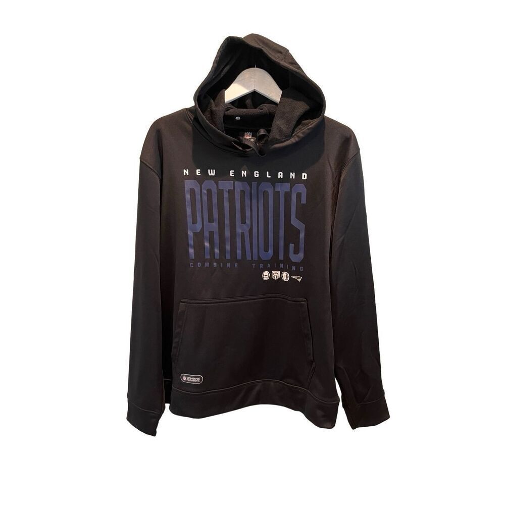 NWOT NFL New England Patriots black hoodie - L